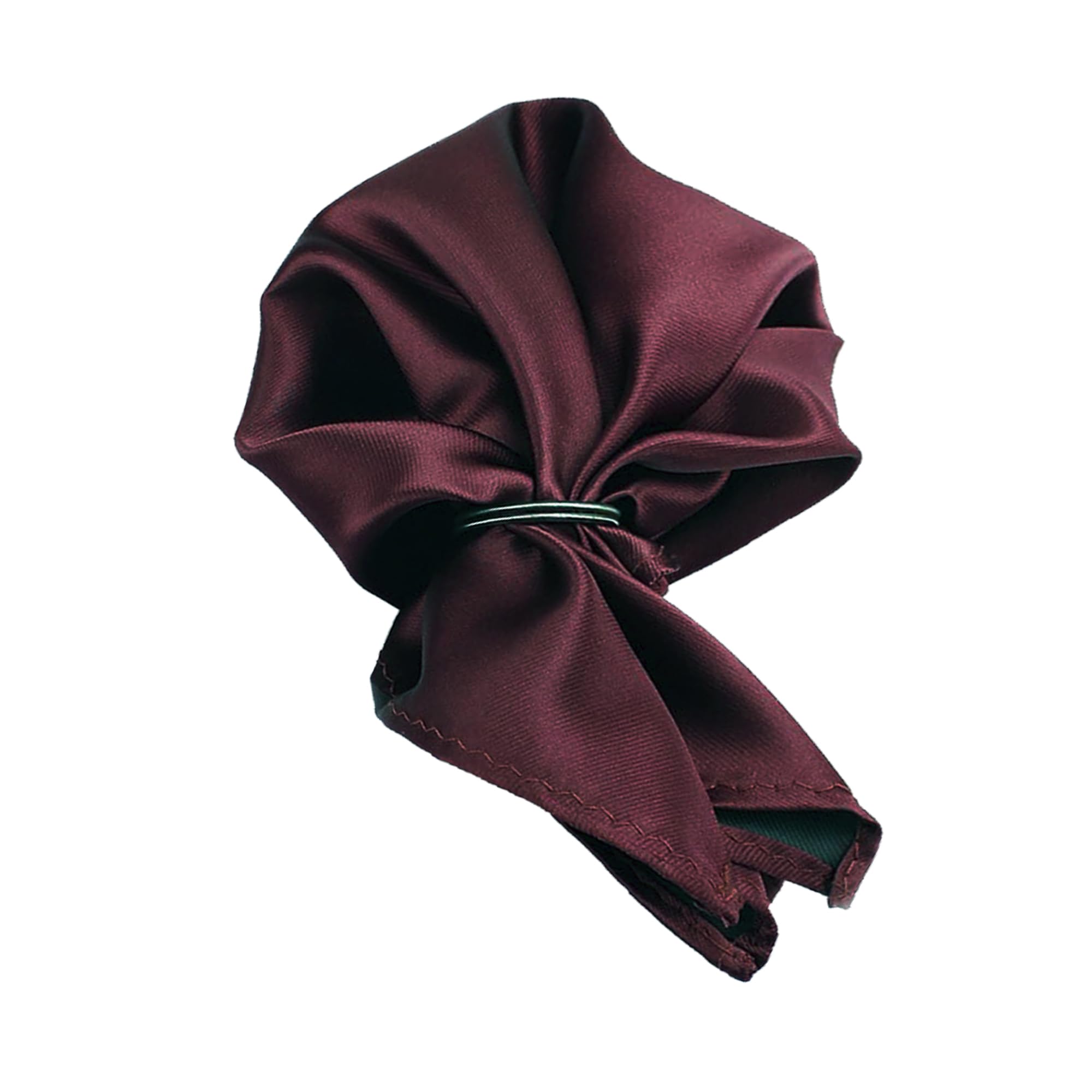 KINGSON Men's Satin Cummerband, Butterfly Bow Tie, Pocket Square, Cufflink and Lapel Pin Set | Tuxedo Set | Gift Set | for Men (Wine) - Image 4 thumbnail