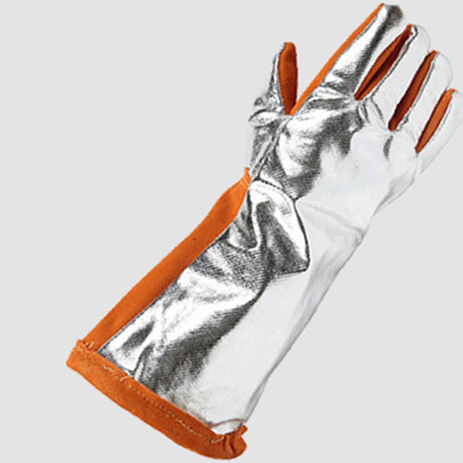 Gartenhandschuhe, schnittfeste Handschuhe, feuerfeste Handschuhe, isolierte Schweißerhandschuhe, hochtemperaturbeständige Handschuhe, Grill- und Kaminhandschuhe aus Aluminiumfolie for Metallurgieöfen