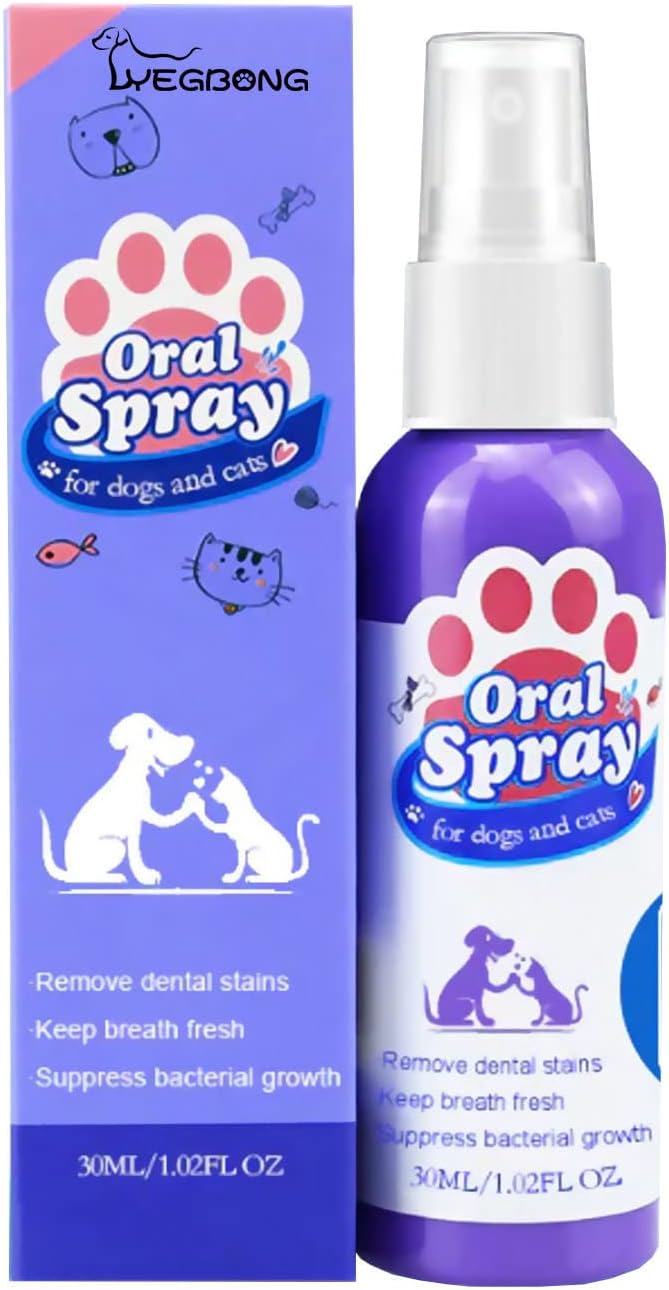 Petry Oral Spray, 30ml Petry Teeth Cleaning Spray for Dogs & Cats, Pets Dental Care Bad Breath