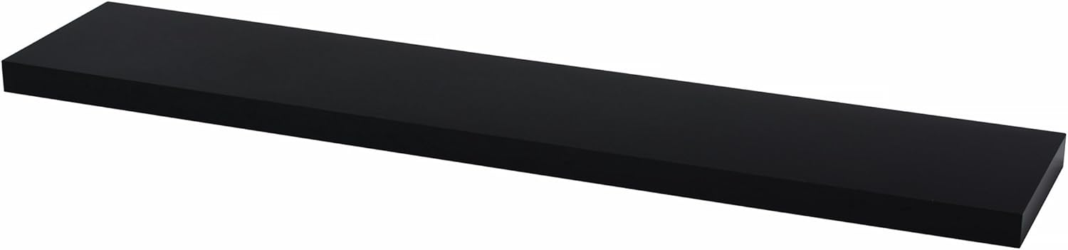 (Similar) DURAline Floating Wall Shelf, Black, 38 x 118 x 23.5 cm
