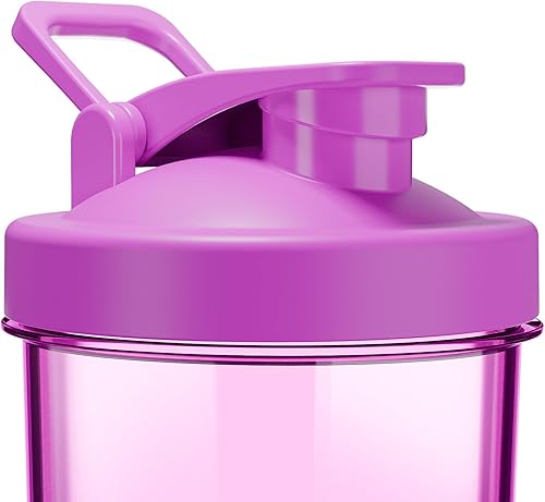 Miniatura 8 de Botella agitadora eléctrica recargable USB C para batidora de proteínas con batidora de proteínas de 24 onzas sin BPA Tritan reemplazo de comidas,