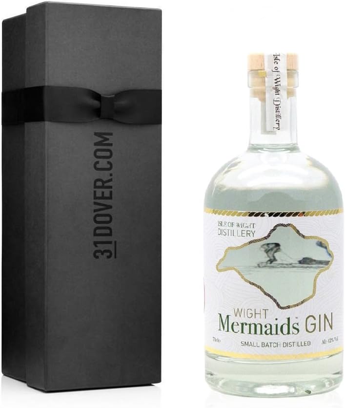 Wight Mermaids Gin, 70cl Bottle in Elegant Gift Box