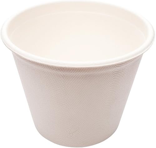 Miniatura 2 de Pulp Tek - Tazas de sopa de 15 onzas 100 cuencos desechables biodegradables para alimentos  tapas de sopa se venden por separado hechas de fibras de