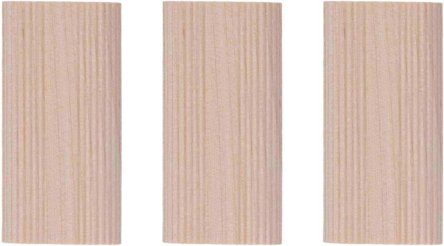 50Pcs Wood Stopper Beech Insertion Dowel Block for Woodworking Furniture Splicing Tool(8x22x40MM)