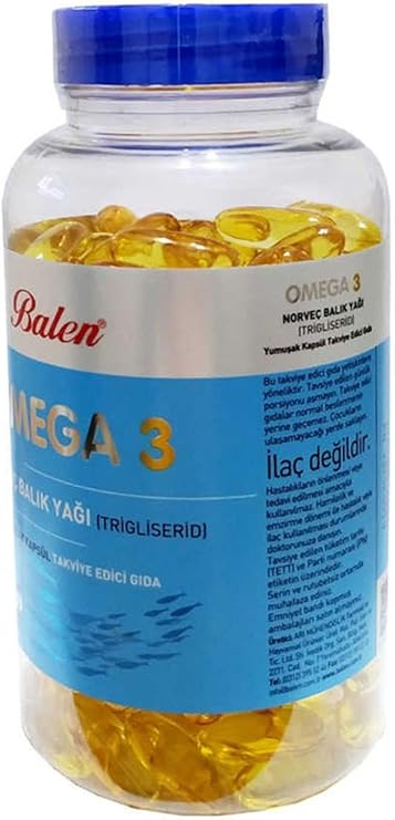 Balen Omega 3 Norveç Balık Yağı 1380 Mg 200 Kapsül X 3 Adet (Form)