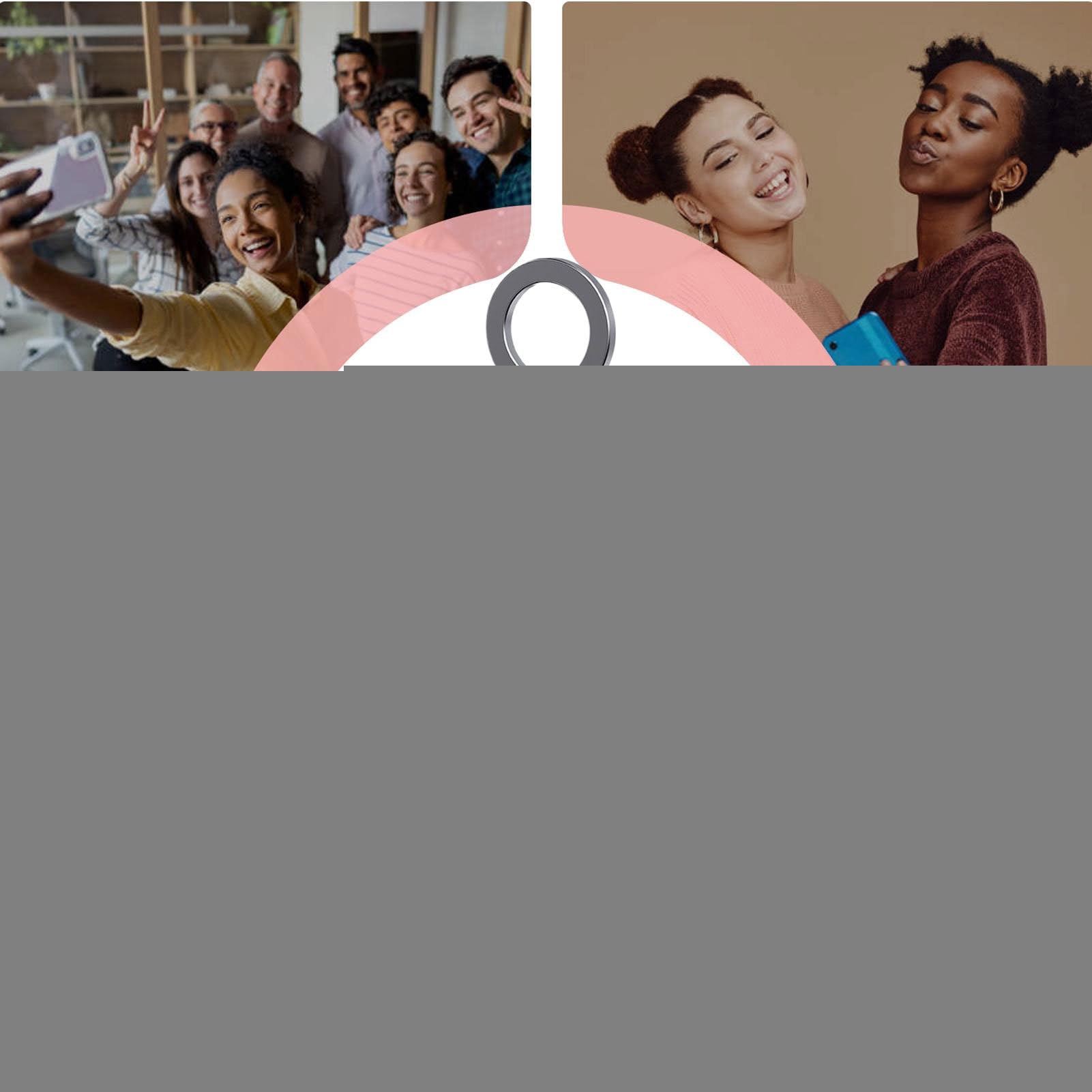Treppiede Magnetico Treppiede con Clip, Rotazione 360°, Pieghevole Compatto | Mini Treppiede Alluminio Per Viaggi, Palestra, Ufficio, Registrazione Video, Selfie, Live