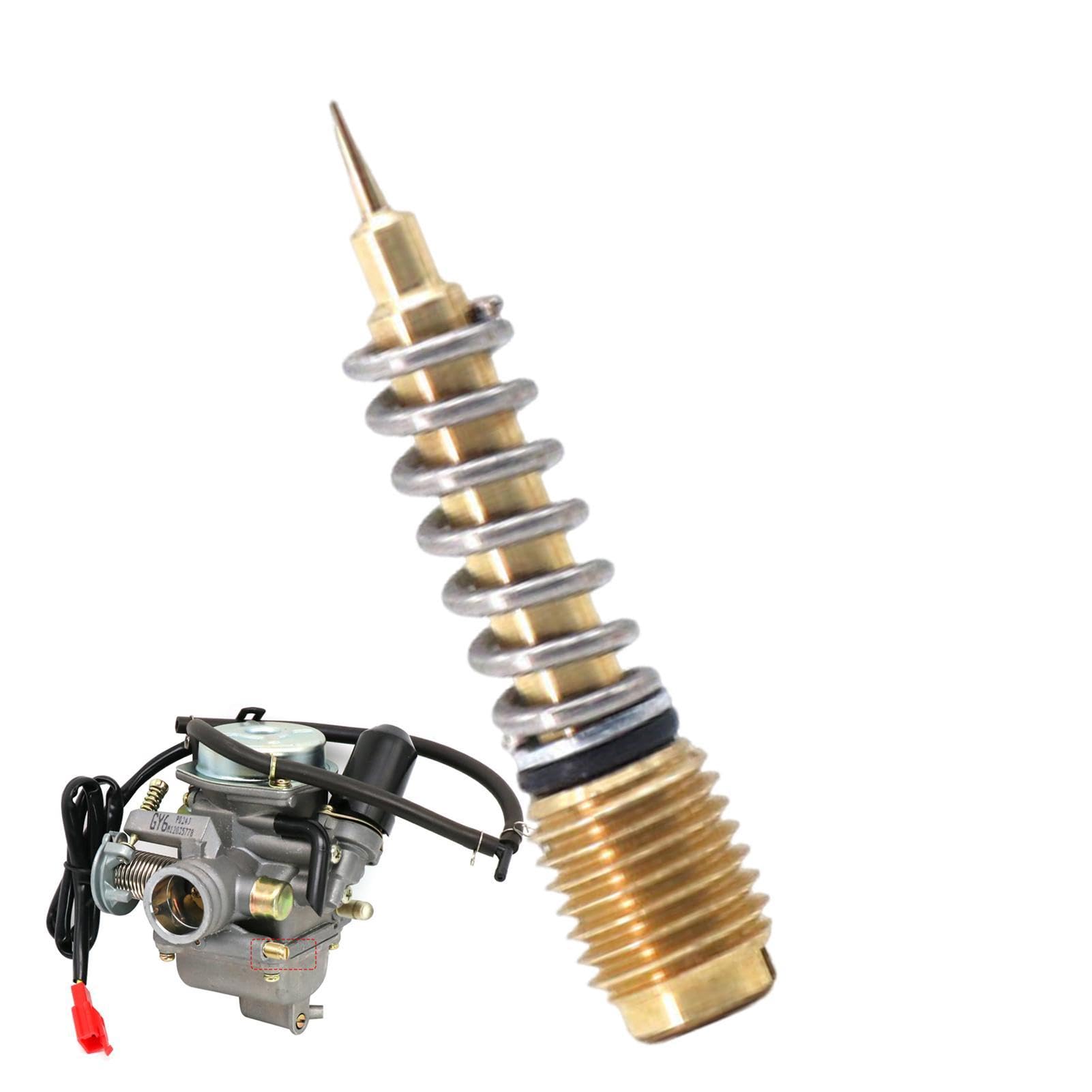 Vite Di Regolazione Miscela Carburatore Keihin FCR | In Alluminio CNC | Con O-Ring | Per Moto 4 Tempi - Foto 5