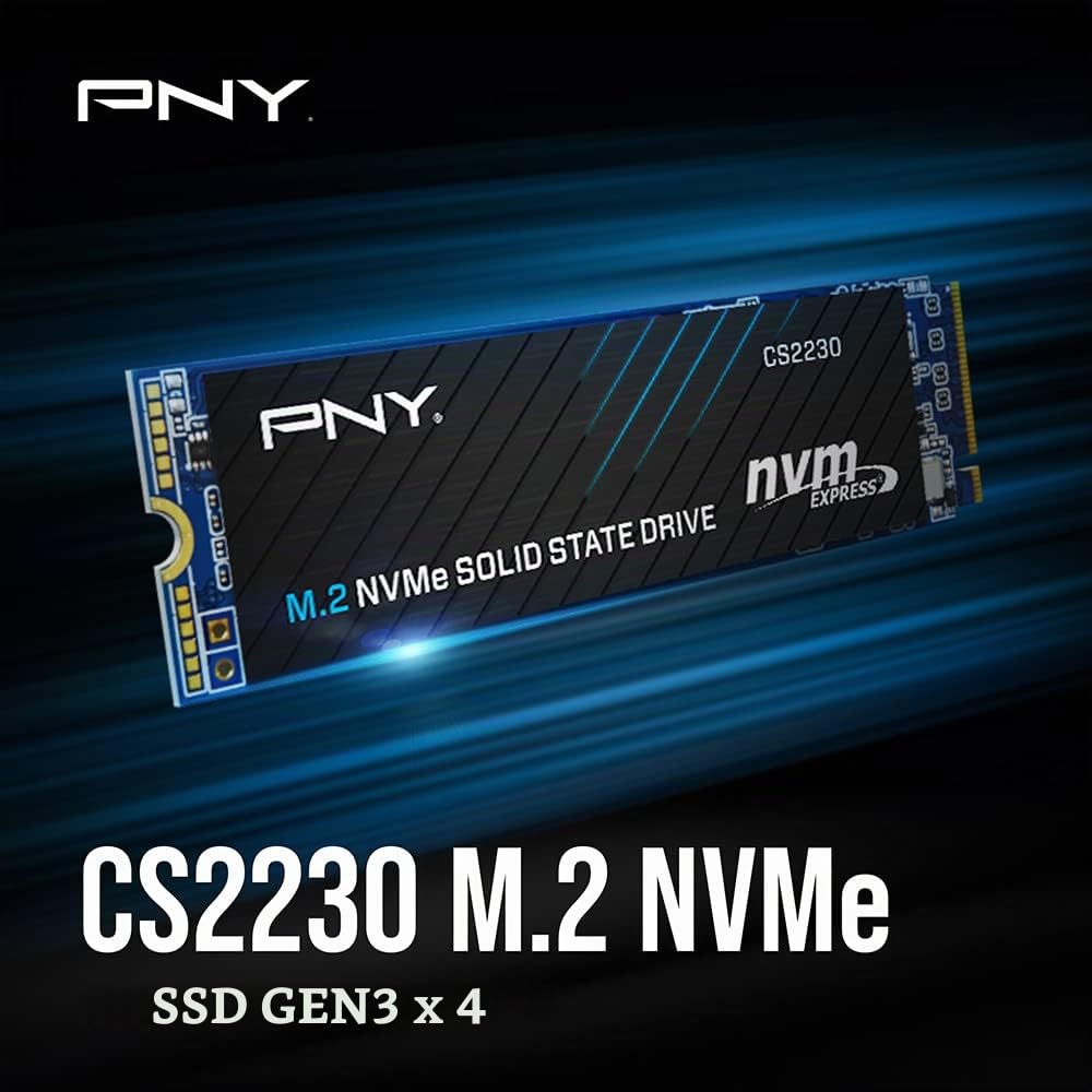 PNY CS2230 1TB SSD Interno M.2 NVMe Gen3, hasta 3300MB/s - M280CS2230-1TB-RB