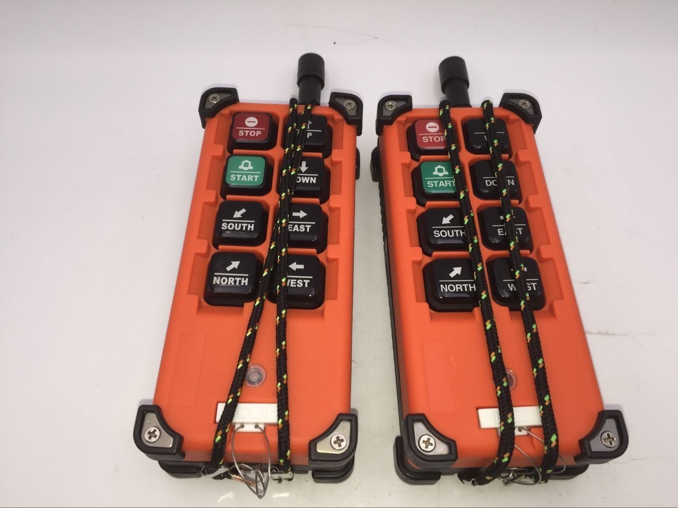 F21-E1B 8 Key Industrial Radio Remote Control Winch Hoist Crane 65V-440V AC/DC (2 Transmitters + 1 Receiver)