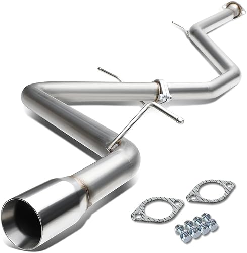 Miniatura 1 de Auto Dynasty Sistema de escape redondo de doble pared con punta de silenciador Catback de 3 pulgadas compatible con Scion Corolla iM 16-18