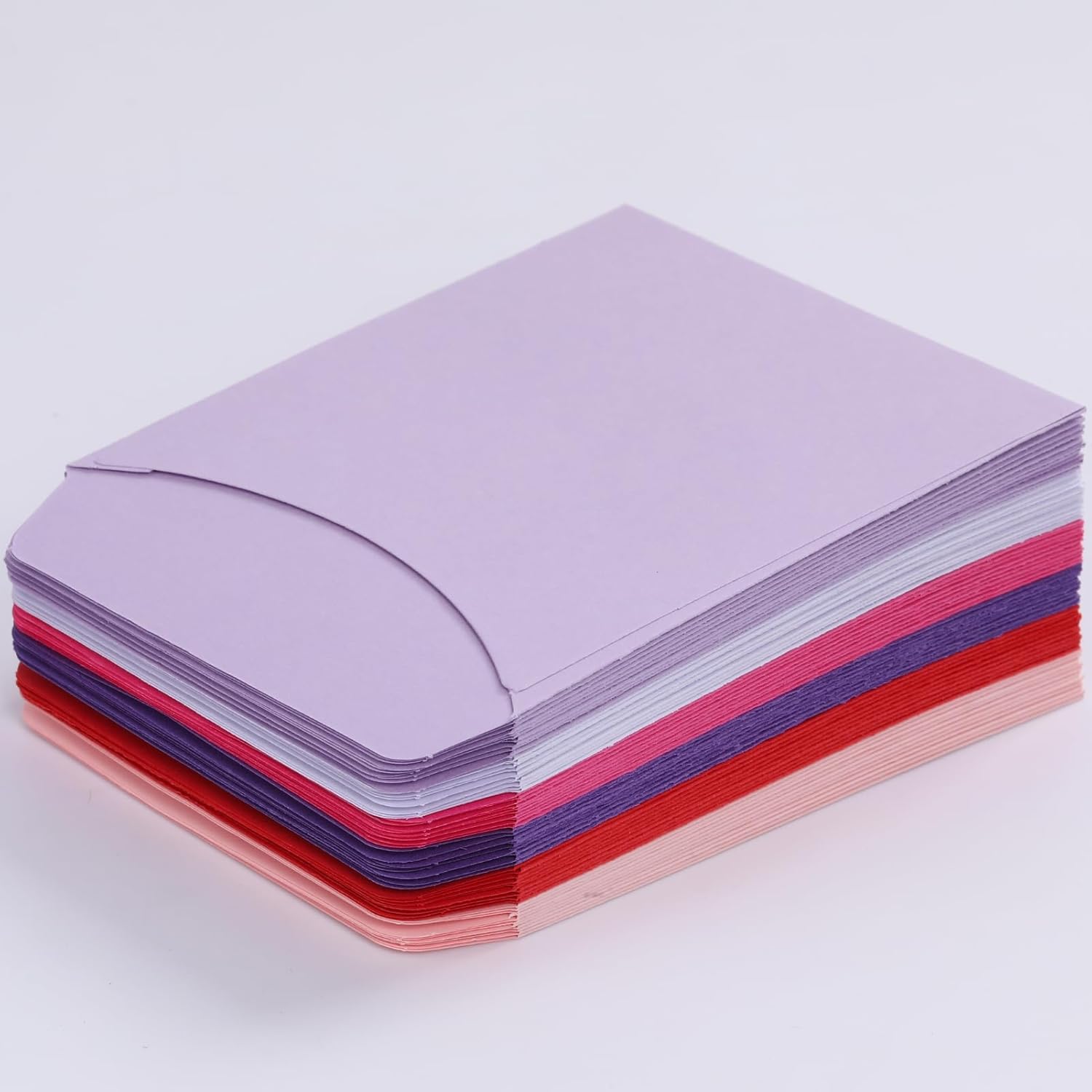 Library Card Pockets 3.5x5 Inch - 6 Assorted Colors Pocket Envelopes - Classroom Envelope Pockets - Ideal for Organizing - Small Library Book Pocket (240 Count, 40 of each 6 Colors)