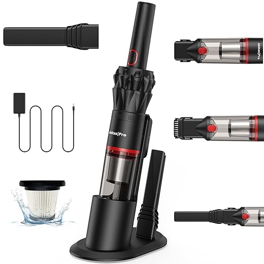 Akitas V10 30V 450W Vacuum Cleaner Cordless Stick Vacuum Cleaner – Upright & Handheld Vacuum Cleaner, Lightweight, Brushless Digital Control (BLDC) Motor, Suitable for Carpet and Pet Hair