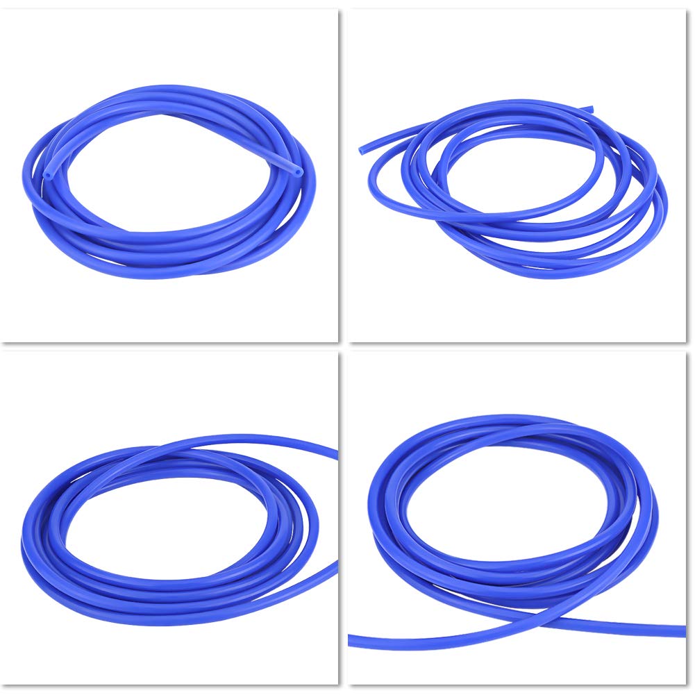 Silicone Auto Vacuum Hose 4mm x 5m, Blu
