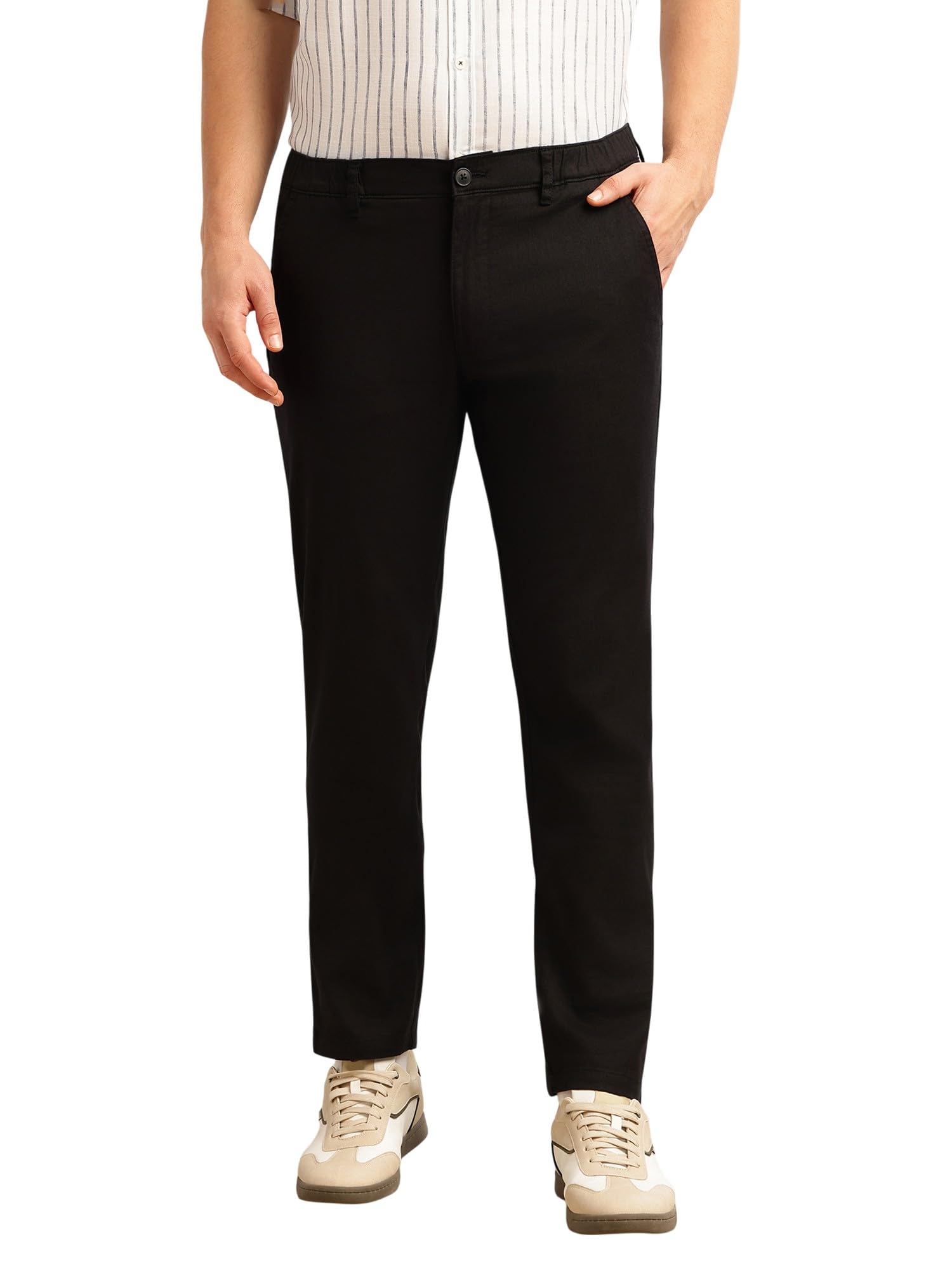 thomas scott Men's | Straight Fit | Mid-Rise | Solid | 4 Pockets | Woven | Chinos Trouser-picture-27