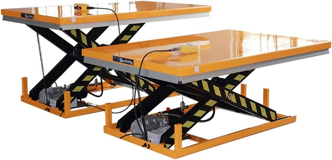 Unw Table Lifter Lift Hydraulic 800Kg Max Load Capacity Lifting Platform Encounters Obstacles and Automatically Stops(Green)