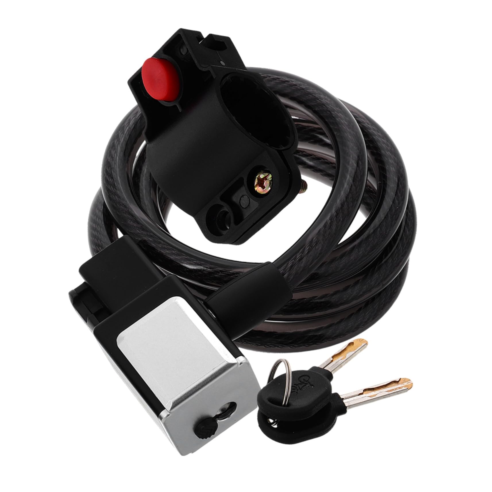 BESPORTBLE Heavy Duty Bike Lock with Key Portable Theft Steel Cable Lock for Road and Mountain Bikes for Outdoor Cycling Lightweight and Versatile Protection