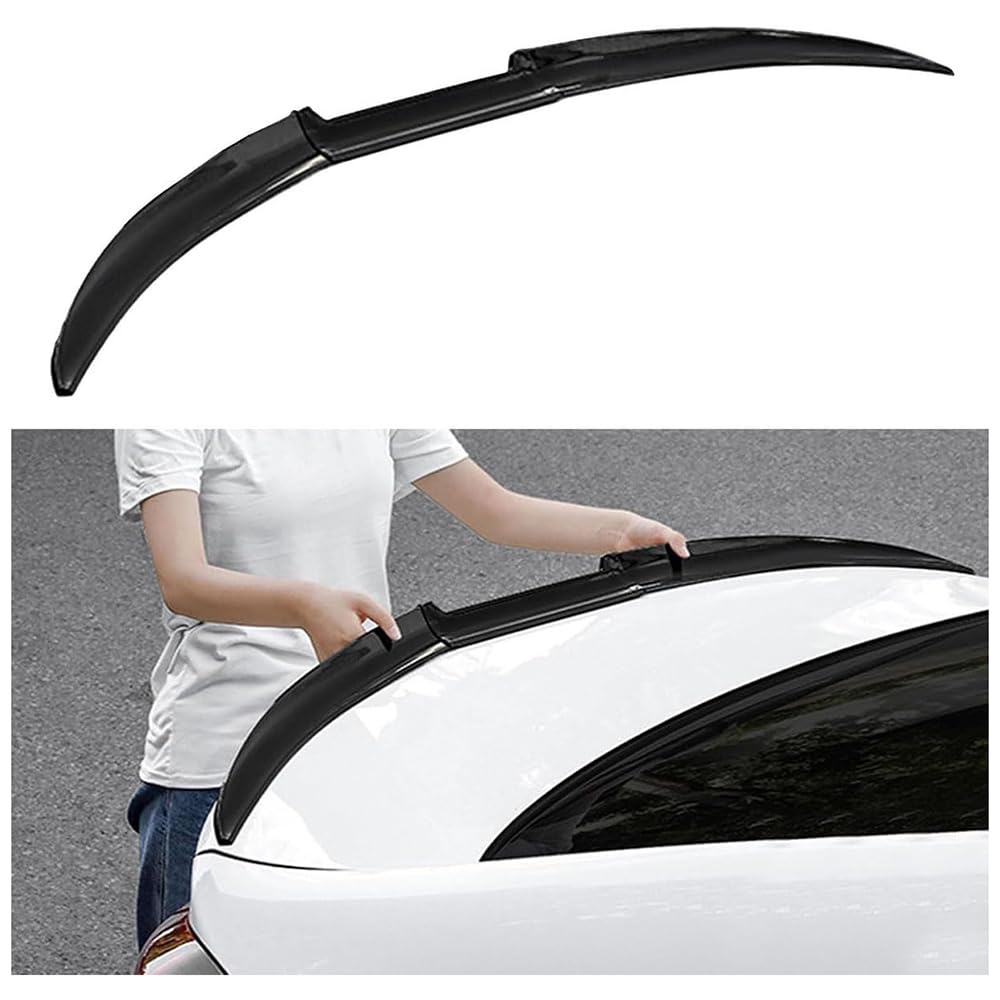 NHGTFOQ Car Rear Spoiler, for BMW 2er F45 Active Tourer 2014-2019 2020 2021 2022 ABS Plastic Trunk Boot Lip Spoilers Tail Wing Body Kit Modification Decoration Accessories,A Gloss Black