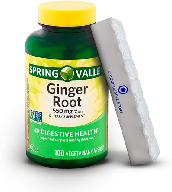 Spring Valley, Ginger Root Capsules 550 MG, Ginger Root