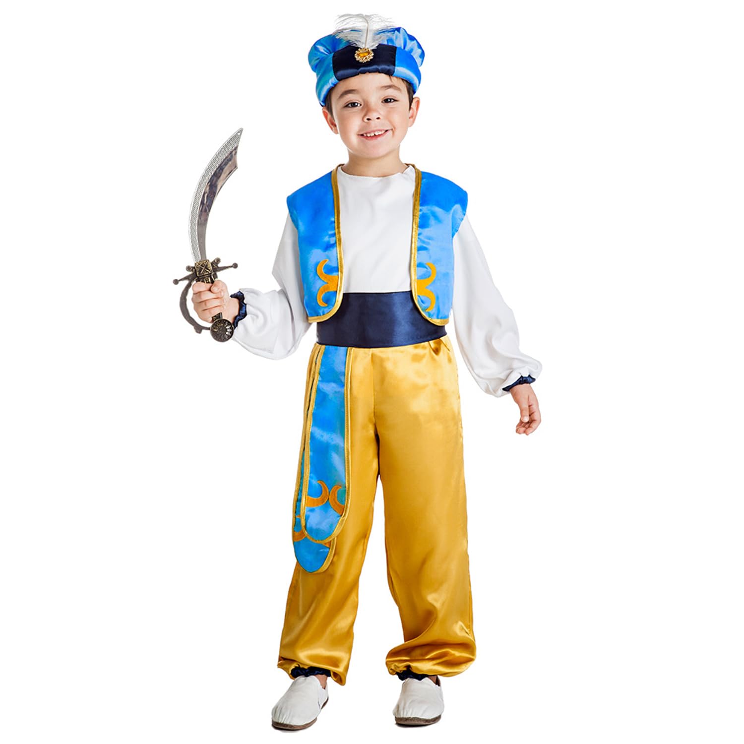 Boland - Kinderkostüm Arabischer Prinz, 5-teilig, Faschingskostüm für Mottoparty, Halloween oder Karneval