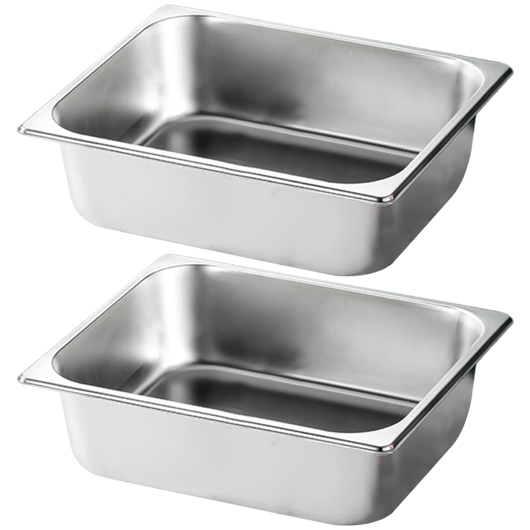 Serveur de buffet poli en acier inoxydable et bac de table à vapeur 6l