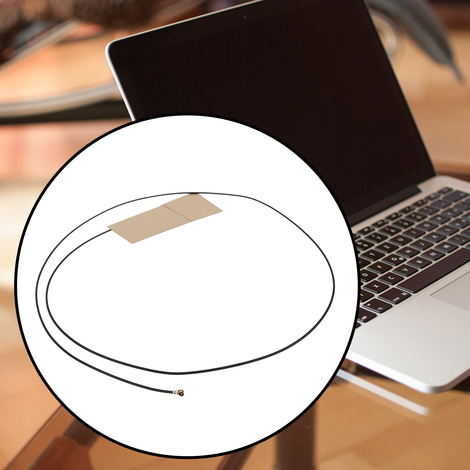 OTOTEC 2 szt. wewnętrzna antena bezprzewodowa M.2 2,4 GHz/5 GHz WiFi karta Bluetooth do laptopa