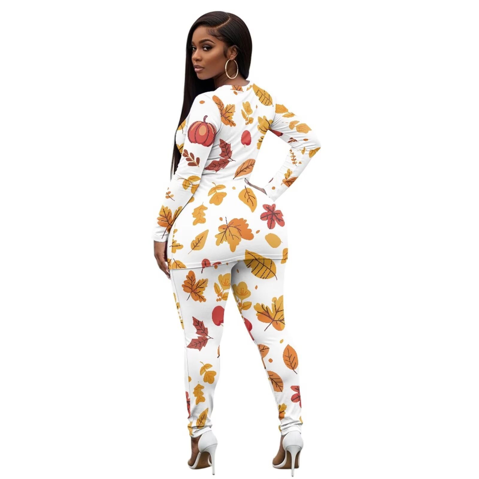 Abiti da palestra per le donne Set di allenamento del Ringraziamento a maniche lunghe con scollo rotondo abiti da yoga per le donne traspirante leggings ad asciugatura rapida controllo della