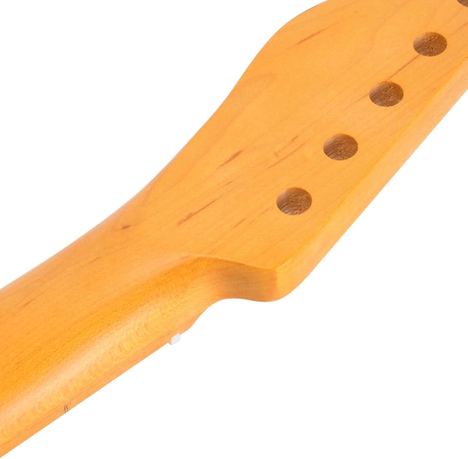 Tele Guitar Neck 22 Frets, 25.5'' Canadian Maple Electric Guitar Neck for TL Style Guitar Parts Replacement