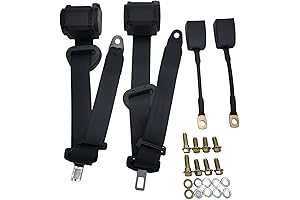 2 Pack Universal 3 Point Retractable Seat Belt