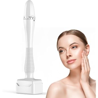 Derma Stamp & Microneedling Pen Pro - 140 Titanium Needles Dermastamp/Dermapen for Face Rejuvenation Hair Growth & Body Care Dermatologically Tested