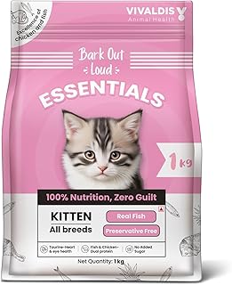 Essentials by Bark Out Loud,Vivaldis - Dry Kitten Food, Tailored Nutrition for Kittens, Fish & Chicken Kibbles with Added Taurine (1Kg)-picture-13