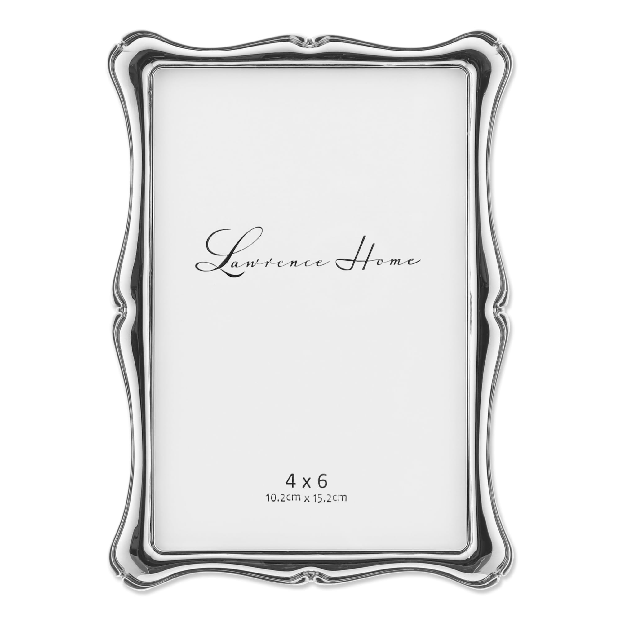 Lawrence Frames 710246 710246 Silver Metal Romance 4x6 Picture Frame