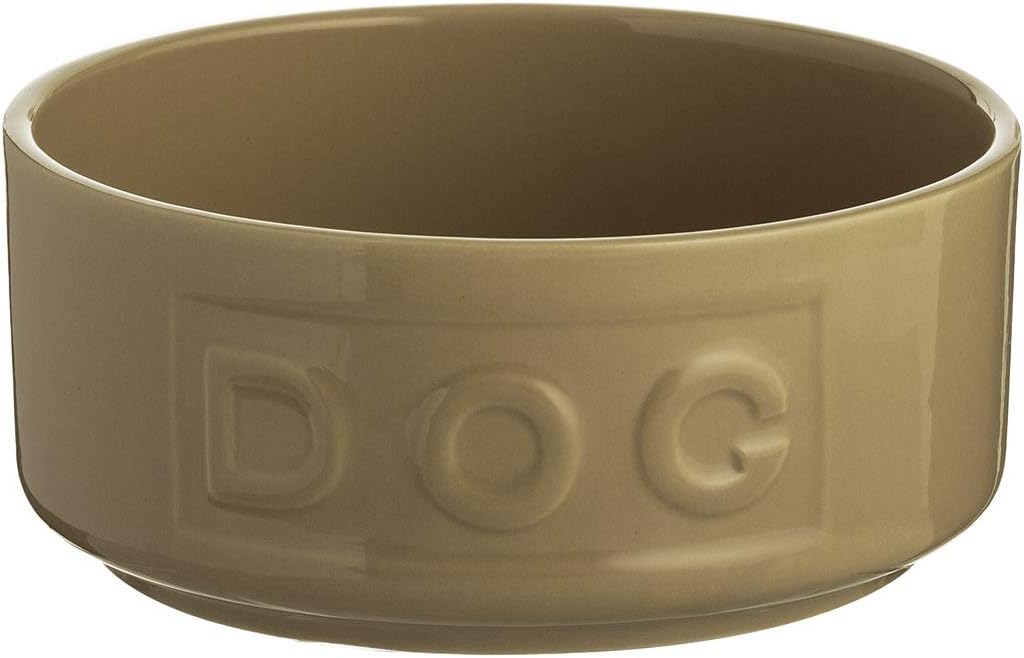 Mason Cash Cane Lettered Stoneware Dog Bowl, 13 cm