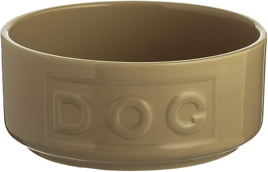 Mason Cash Cane Lettered Stoneware Dog Bowl, 13 cm