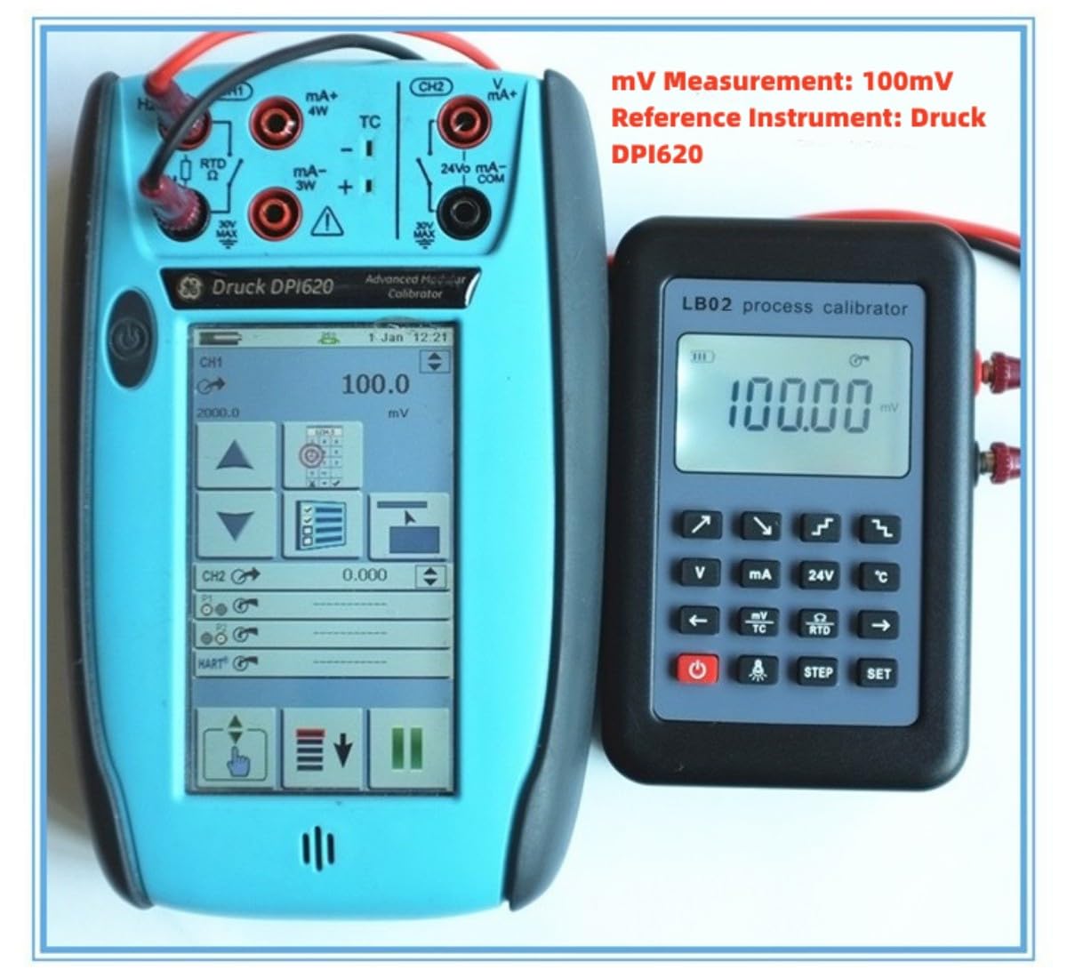 LB02 Process Calibrator, Signal Generator with LCD Display, Current Voltage Meter 4-20mA 0-10V, Resistance Testing Kit
