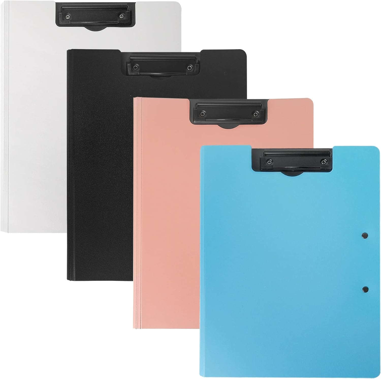 souG A4 Size Foldable Clipboards, 4 Pcs 360 Degree Cover Clipboard File Folder, Perfect