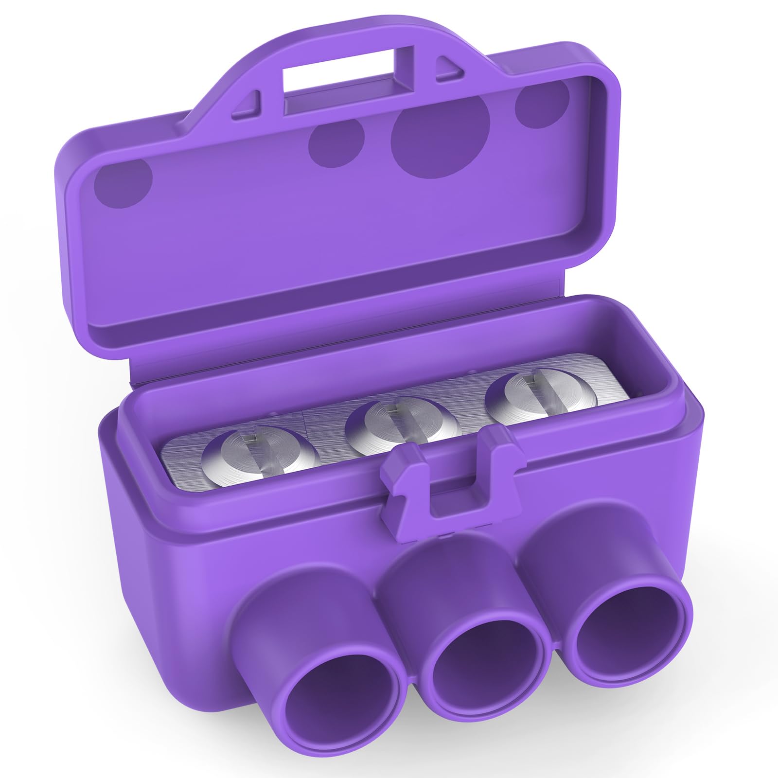 Photo 1 of 3-Port Aluminum-to-Copper Wire Connectors, 100 Pack Screw Terminal Electrical Wire Connectors, Pre-Filled with Oxide Inhibitor for Solid & Stranded Wires, Residential & Industrial Wiring