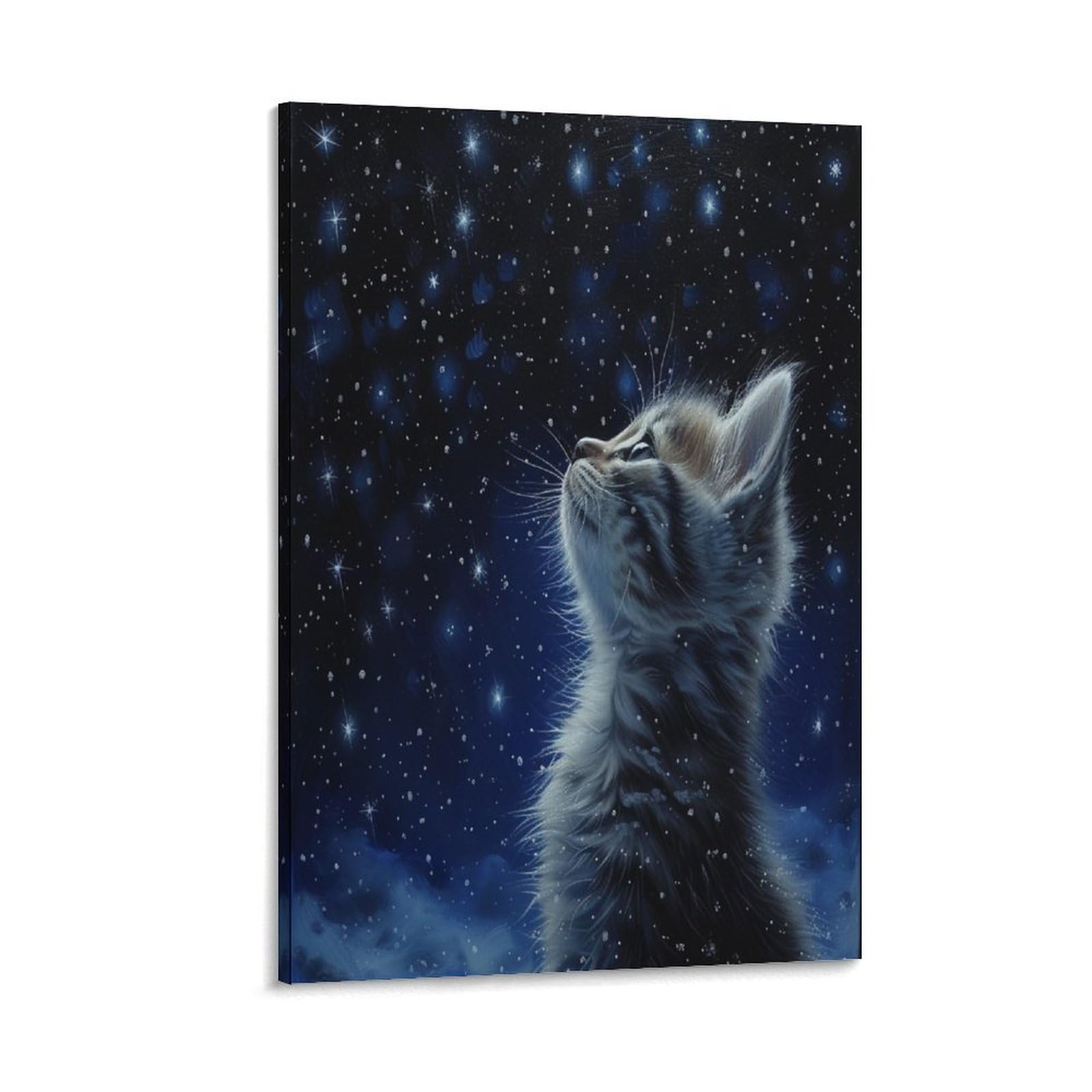 UNRXJZLVM Cat Print, Canvas Wall Art, Pictures for Living Room And Bedroom, Prints for Special Occasions 08x12inch(20x30cm)