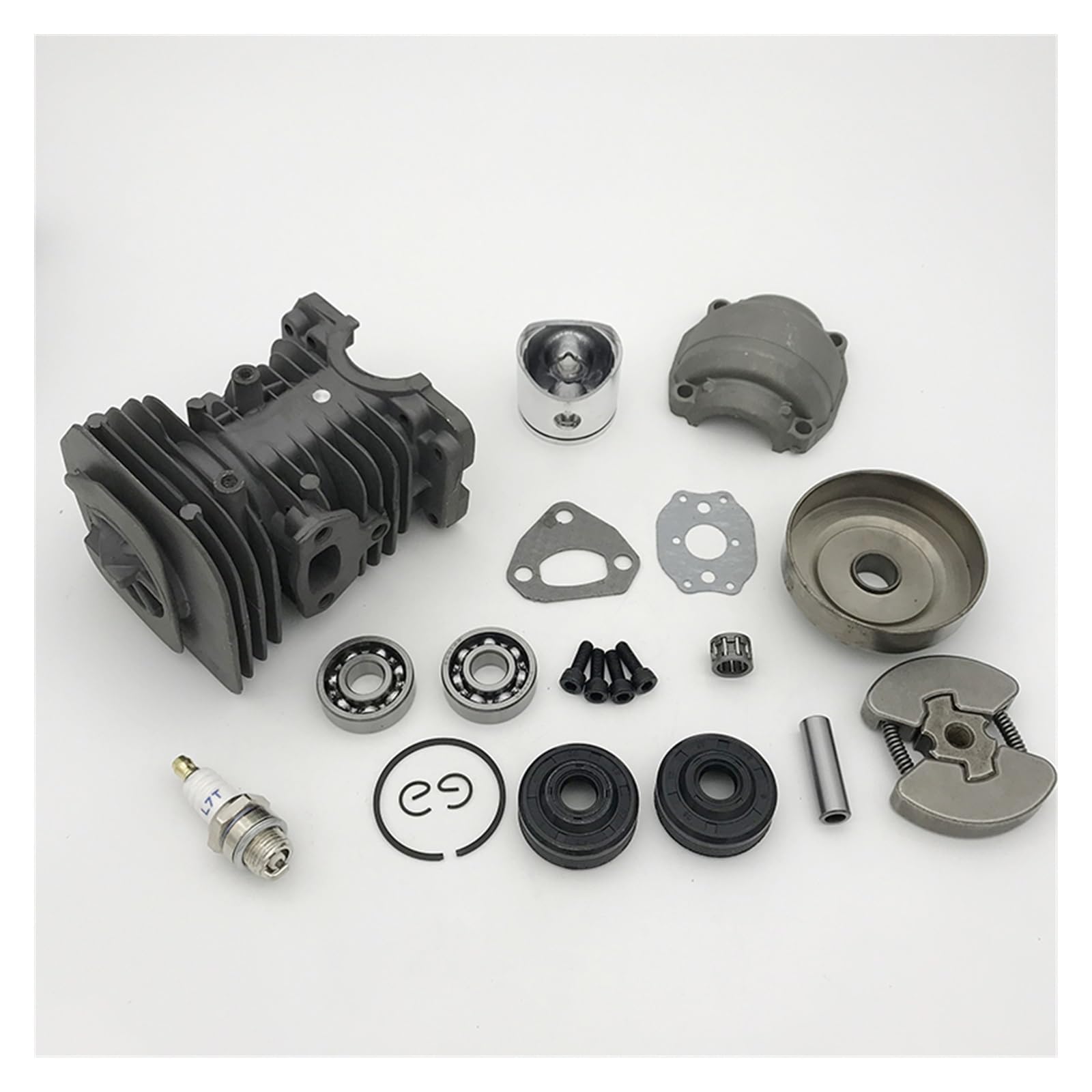 Cojinete de piñón de tambor de embrague de pistón de cilindro de 40mm for HUSQVARNA 142 137 141 136 piezas de reconstrucción de extremo superior de motosierra de gasolina