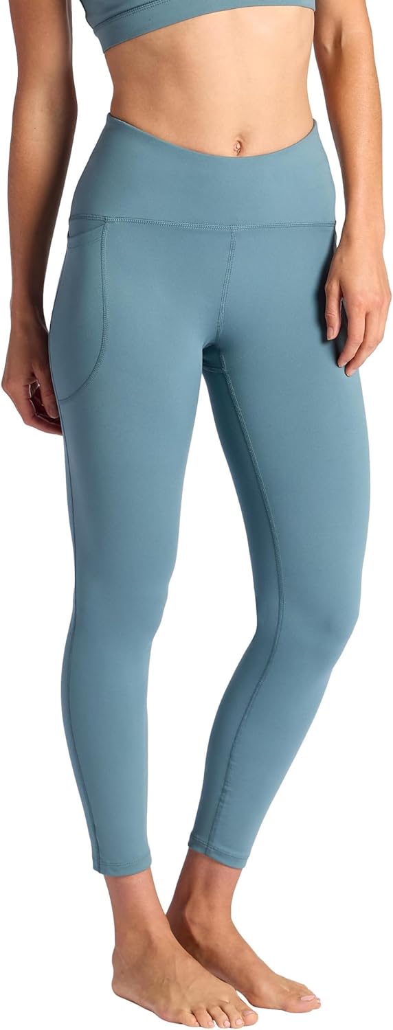 Gaiam Womens Om High-Rise Activate 7/8 Legging, Slim Fit, 25” Inseam, Moisture-Wicking