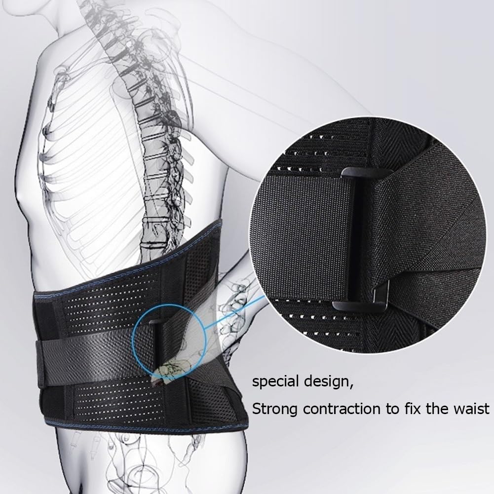 Tutore Lombare Supporto Lombare Autoriscaldante, Supporto Decompressione for Uomo Donna Sollievo dal Dolore E Prevenire Lesioni, Traspirante (Size : M)