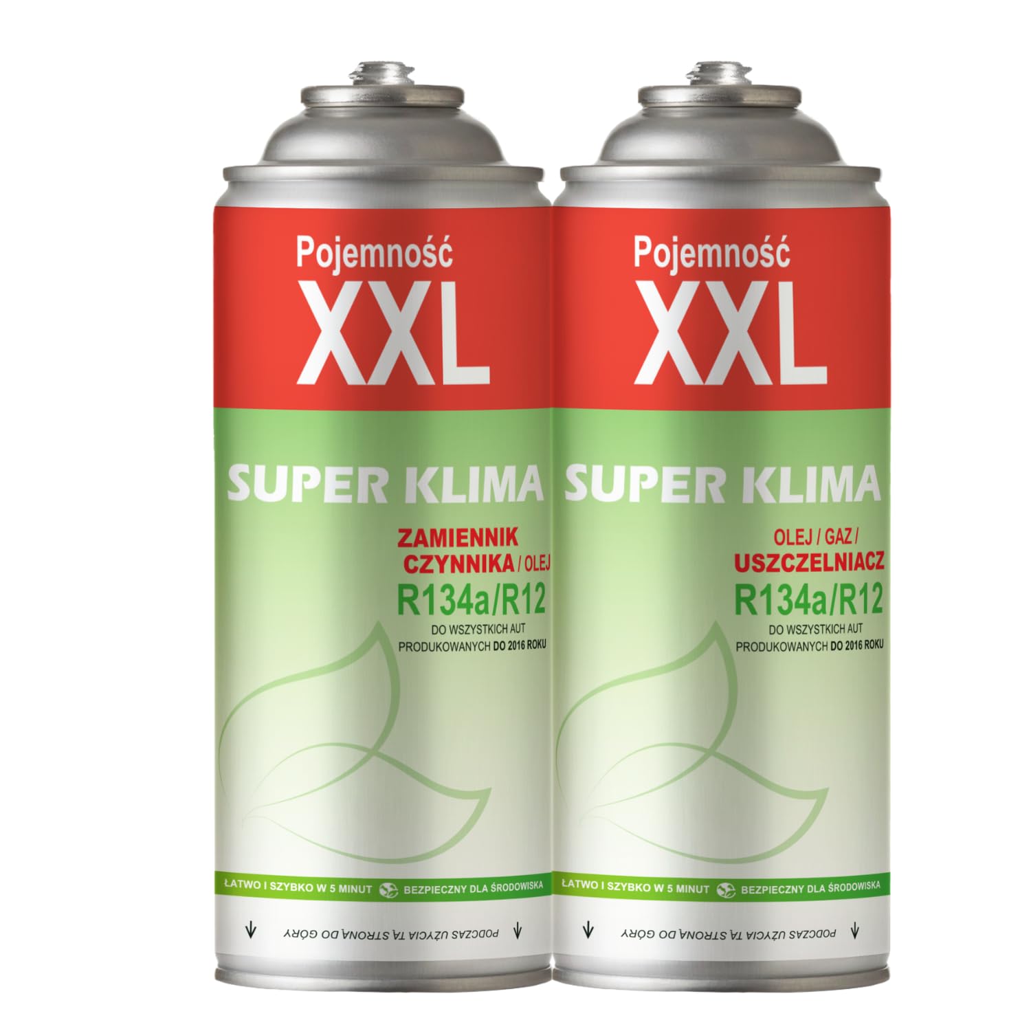 Kit R134a Gas Refrigerante Auto Clima Set 2in1 Sigillante Bomboletta Aria Condizionata SUPER KLIMA