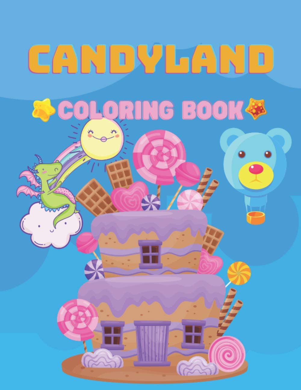 Buy candyland coloring book fun and cool draws of (lollipops, candy