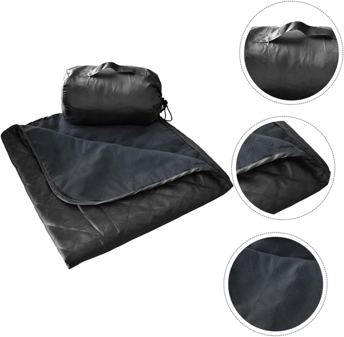 Healifty Outdoor Camping Blanket Warm Fleece Picnic Mat Sandproof Moisture-Resistant Lightweight Travel Blanket for Hiking and Outdoor Activities