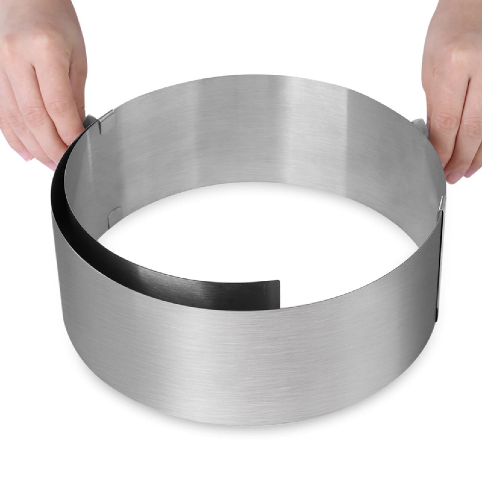 Tortenring, rund, verstellbar, Mousse-Ring, Dessert-Backform, Mousse, umlaufende Kante, Kuchenhalsband, Rolle, 9-teiliges Set, 9 Stück B