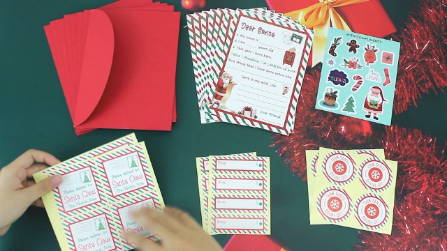 Amazon.com : KOFECIT Letter To Santa Kit 8 Sets - 5x 7”Fill