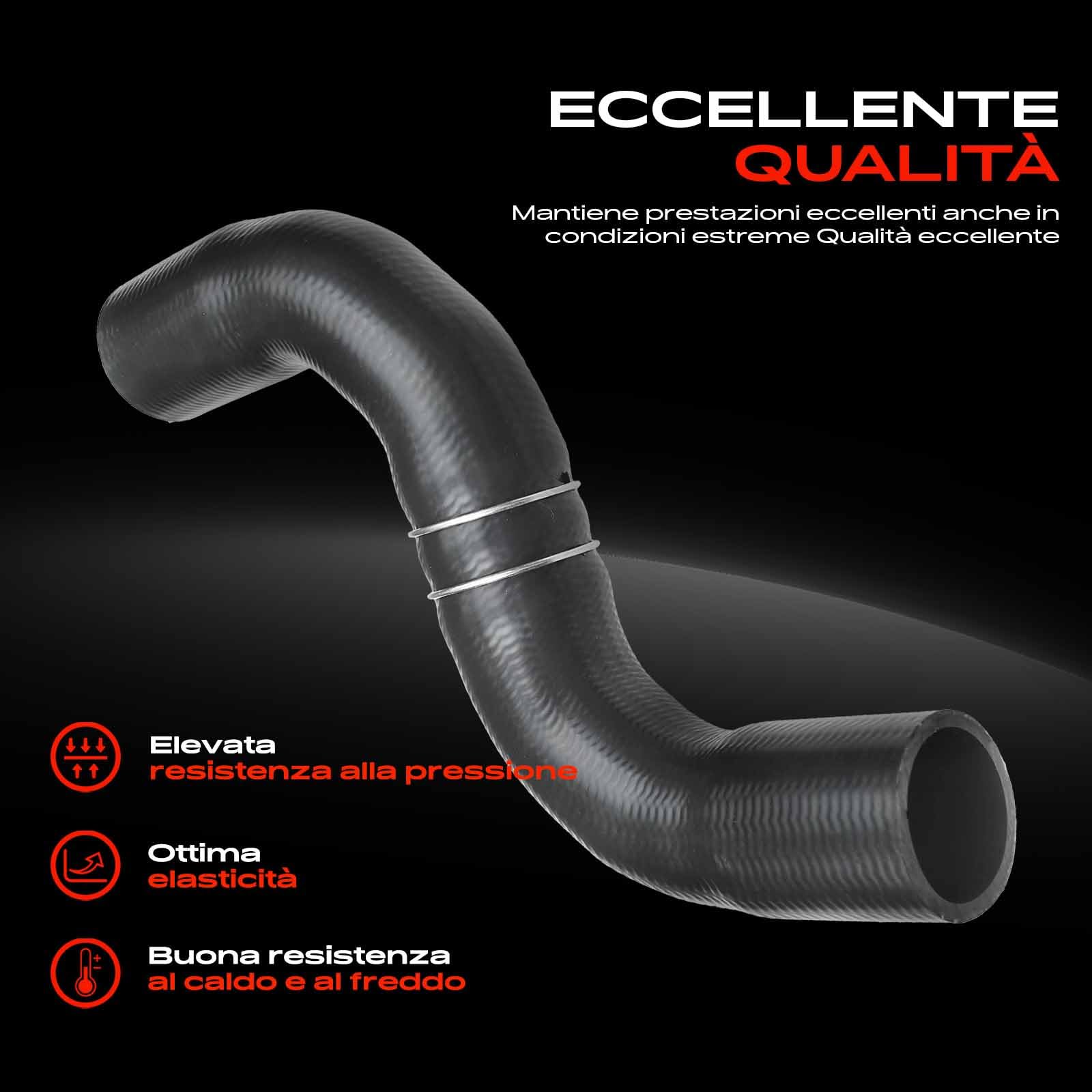 Frankberg Tubo flessibile dell'aria di sovralimentazione Compatibile con Qashqai +2 I J10 NJ10 1.5 dCi 2006-2013 Replace# 14463JD52A,14463JD51A