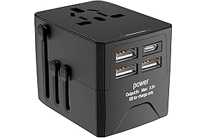 Smart Socket Travel Adapter with USB