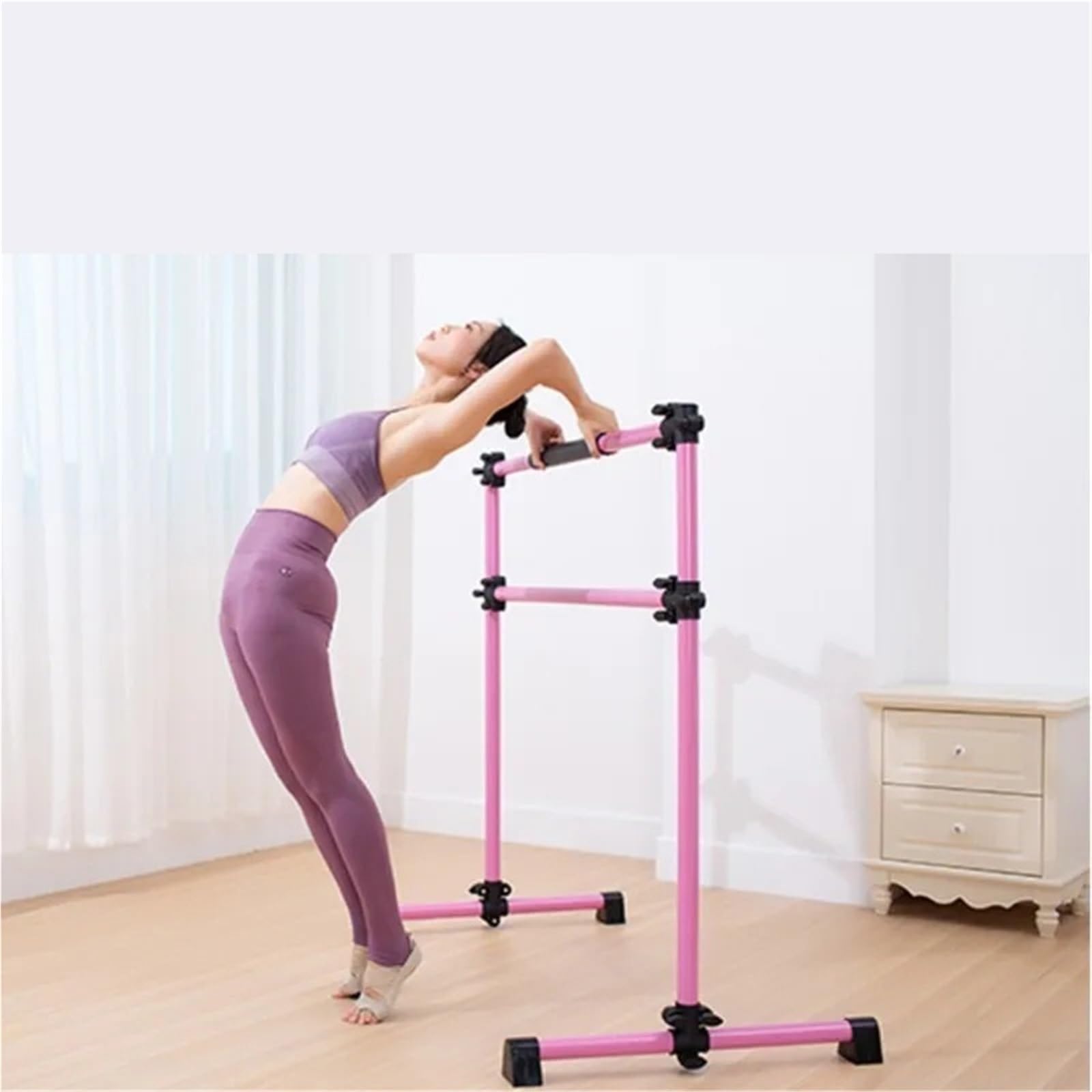 Barra Ballet Poste de Baile Altura Ajustable portátil for práctica Sala Estudio en casa para Danza