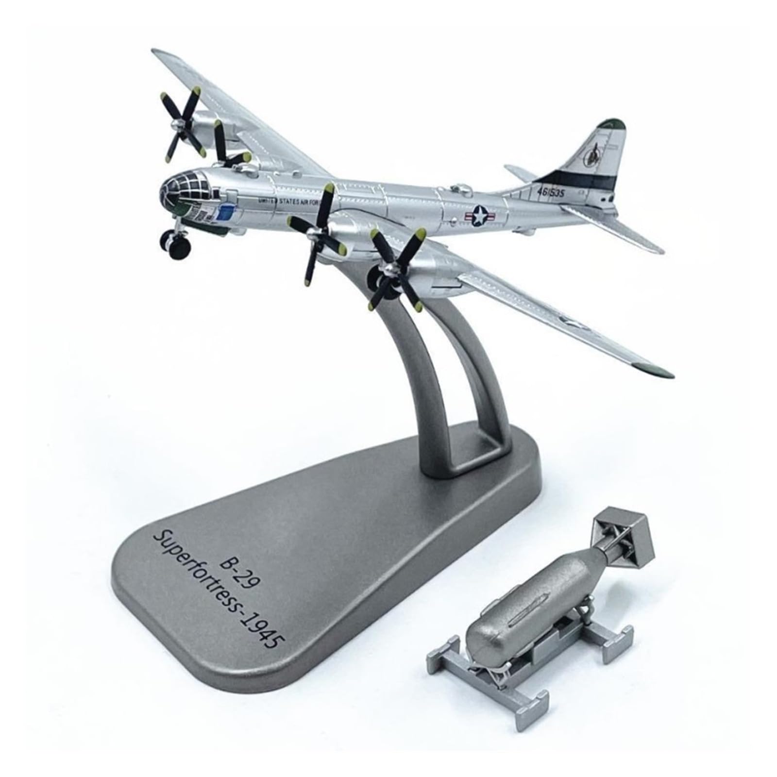 Must-have dla kolekcjonerów 1/300 dla B29 bombowiec myśliwiec srebrny wystrój stop pamiątkowy model samolotu metalowy model gry zestaw do budowania modeli