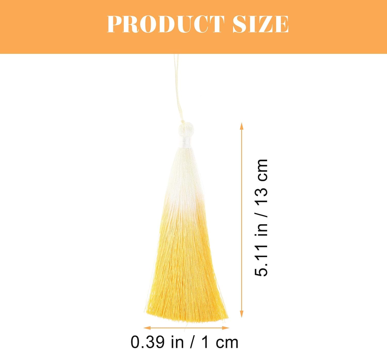 5pcs 13cm Large Gradient Color Tassel Pendant Set – Fan Tassel Bookmark Hanging Decor in Royal Blue, Black, Purple, Gold, Green – DIY Craft Accessories for Home and Sewing Projects
